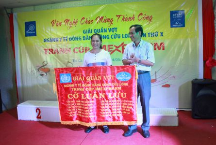 Imexpharm tổ chức Giải quần vợt ngành y tế ĐBSCL 2017