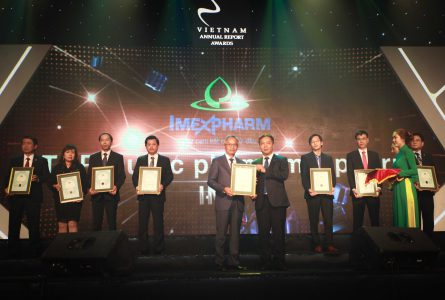Imexpharm được vinh danh Top 30 Công ty có báo cáo thường niên tốt nhất 2017