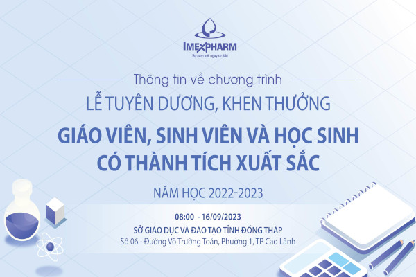 Thông tin về chương trình “Lễ tuyên dương, khen thưởng học sinh, sinh viên, giáo viên có thành tích xuất sắc trong năm học 2022 – 2023”