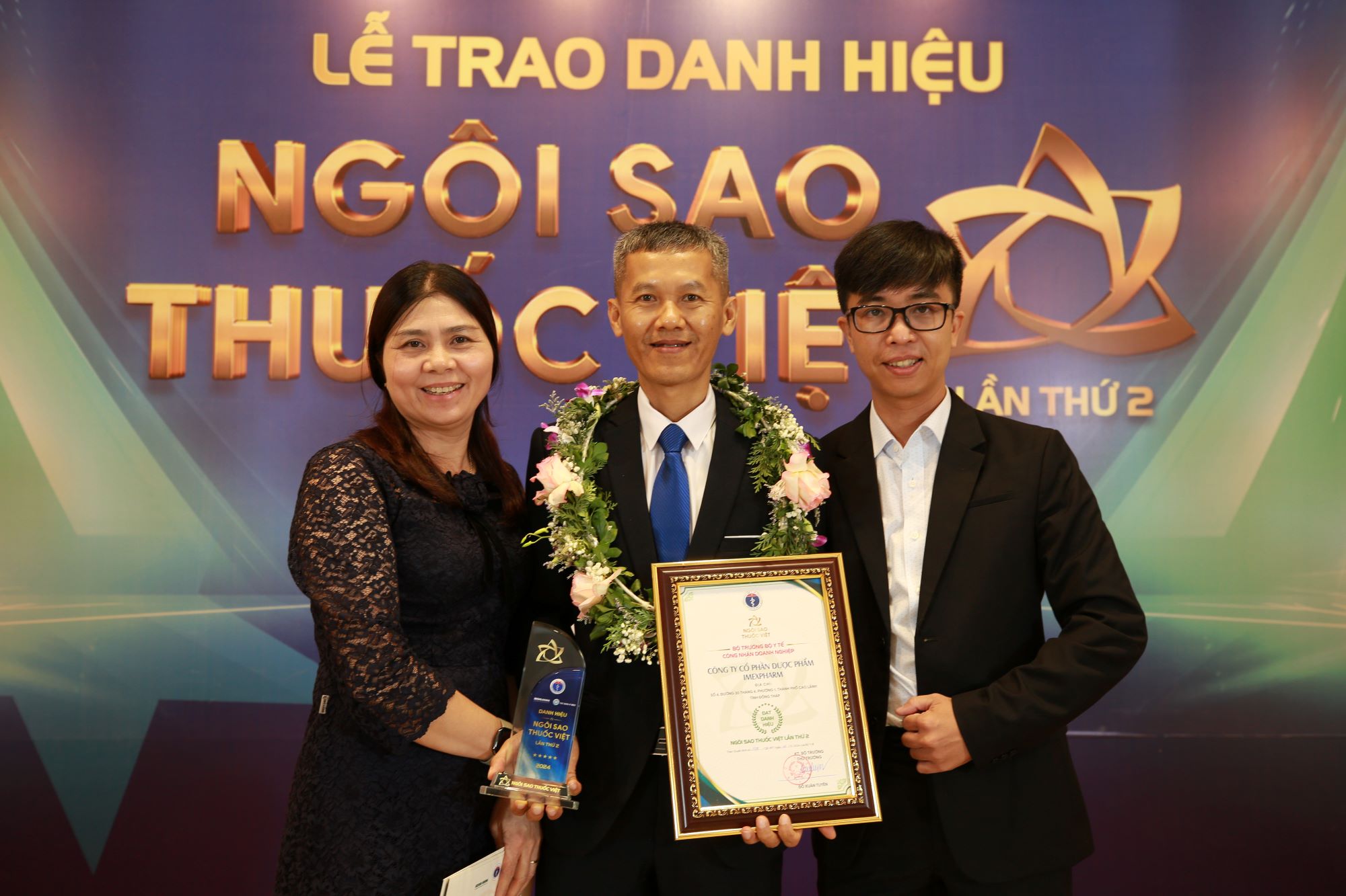 Imexpharm vinh dự nhận giải thưởng Ngôi Sao Thuốc Việt lần thứ II, khẳng định vị thế dẫn đầu về chất lượng EU-GMP tại Việt Nam
