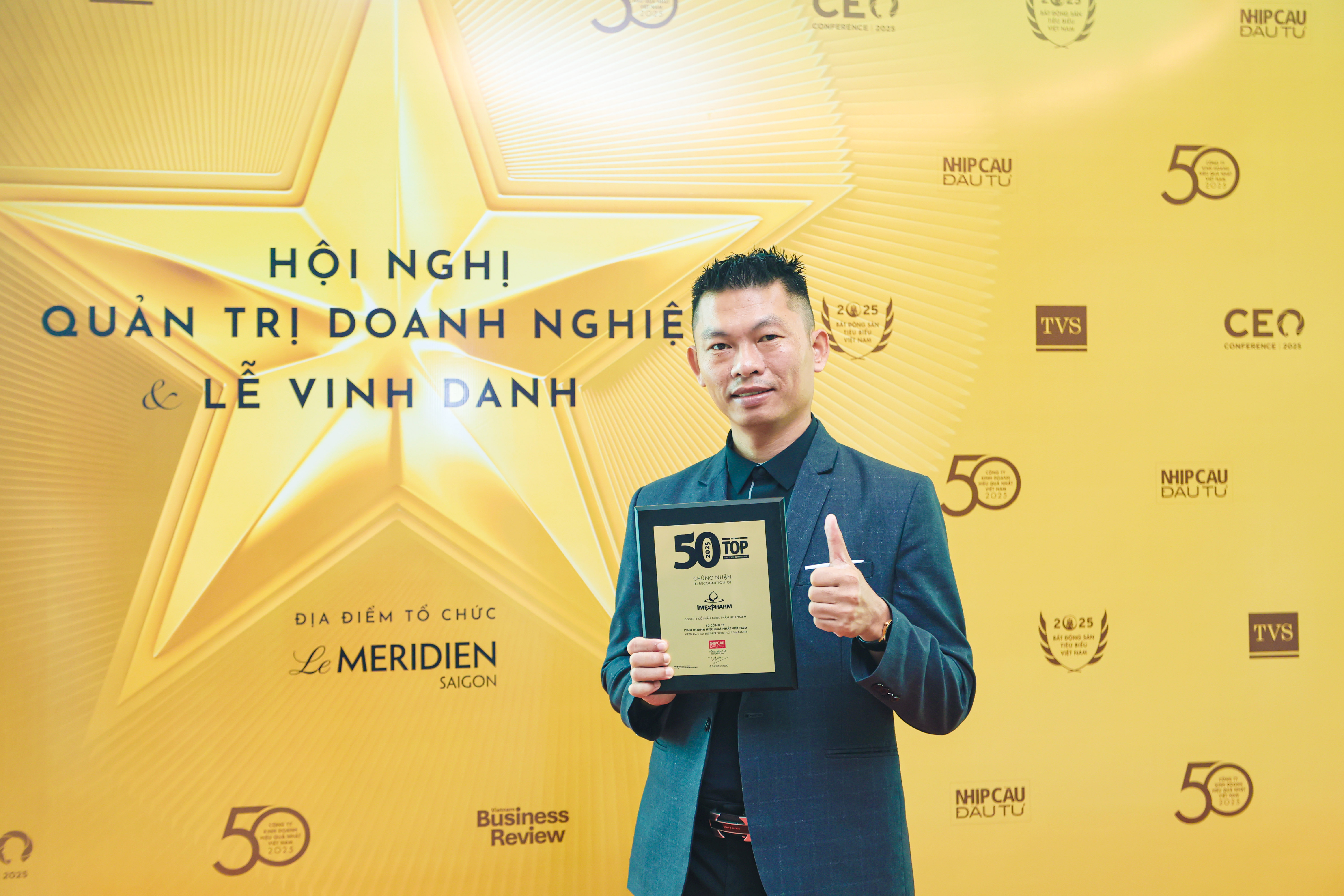 Imexpharm lần thứ 6 được vinh danh Top 50 Công ty Kinh doanh Hiệu quả nhất Việt Nam