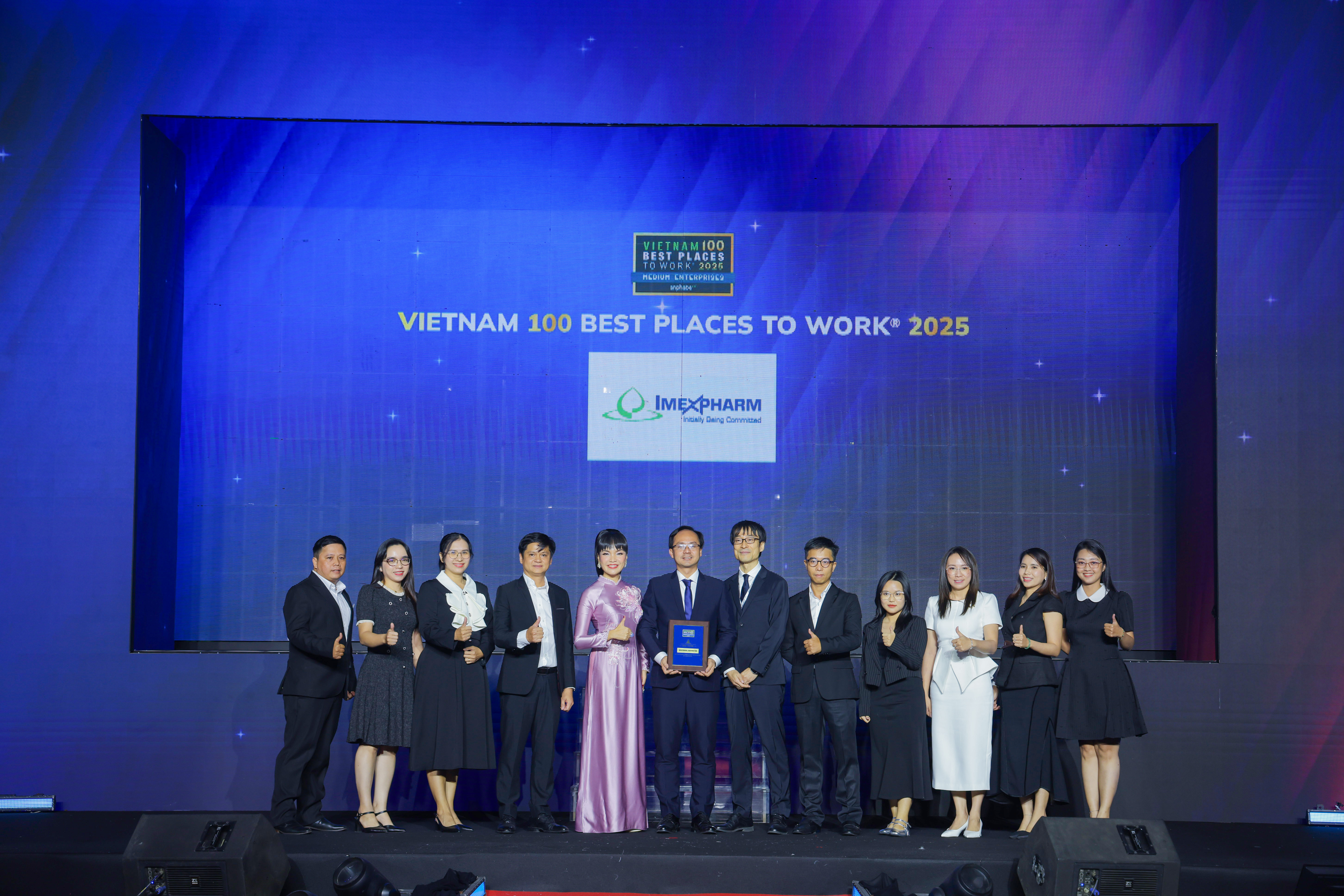 Imexpharm được vinh danh “Nơi làm việc tốt nhất Việt Nam - ngành dược” năm 2025