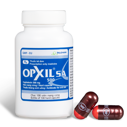 OPXIL® SA 500 – Chai 100v (Viên nâu đỏ)