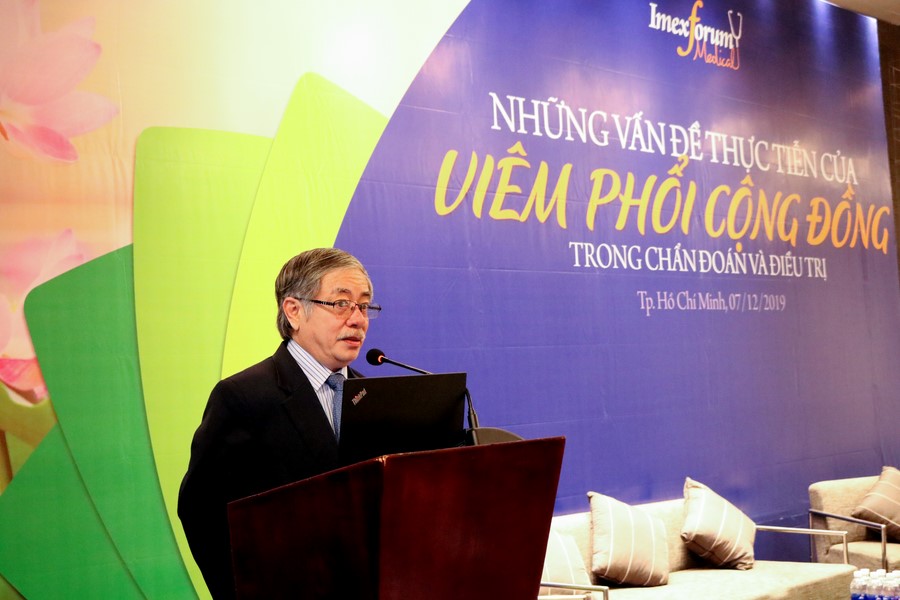 TS.BS Trần Văn Thành phát biểu tại hội thảo Viêm phổi cộng đồng 2019