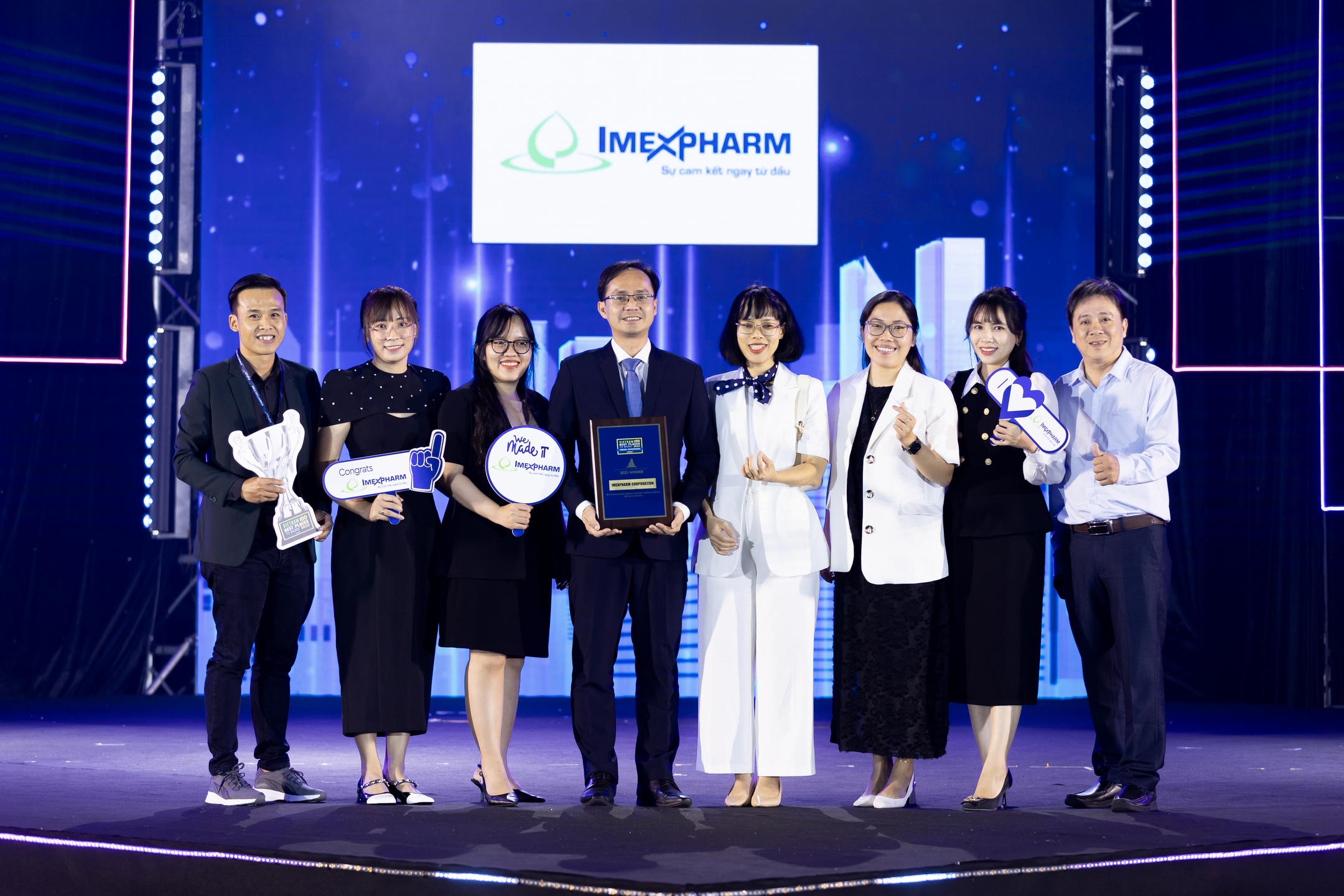 Imexpharm vinh dự góp mặt trong Top 5 doanh nghiệp có môi trường làm việc tốt nhất Việt Nam